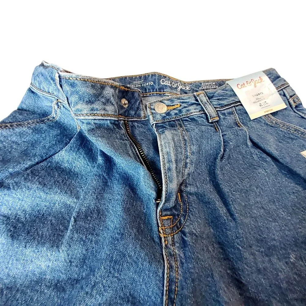 Cat & Jack Sustainable Denim Shorts With Eco-Friendly Wash Methodology Size XL